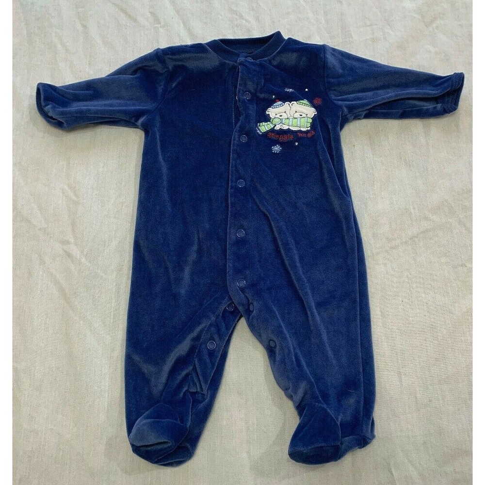 CHILD OF MINE BOYS VELOUR OUTFITS ONE PIECE SIZE 0-3 MONTHS